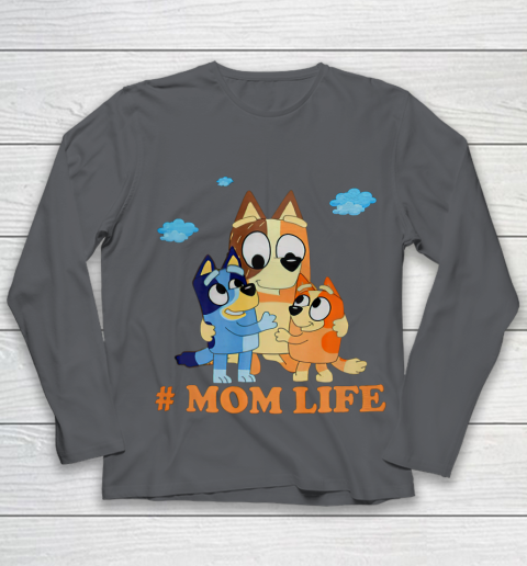 I Love Mom Blueys Love Parents Day #Momlife Youth Long Sleeve 6