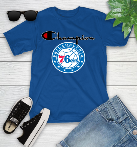 NBA Basketball Philadelphia 76ers Champion Shirt Youth T-Shirt 6