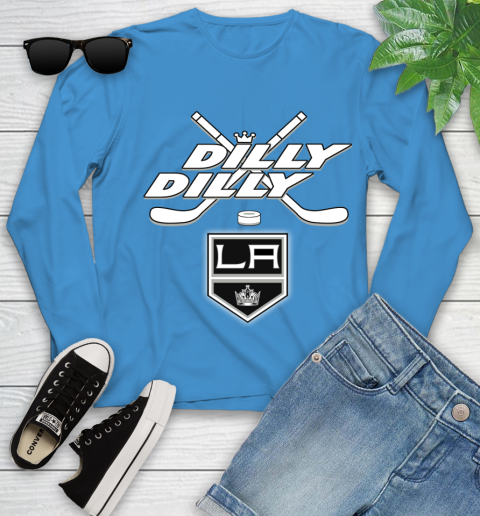 NHL Los Angeles Kings Dilly Dilly Hockey Sports Youth Long Sleeve 7