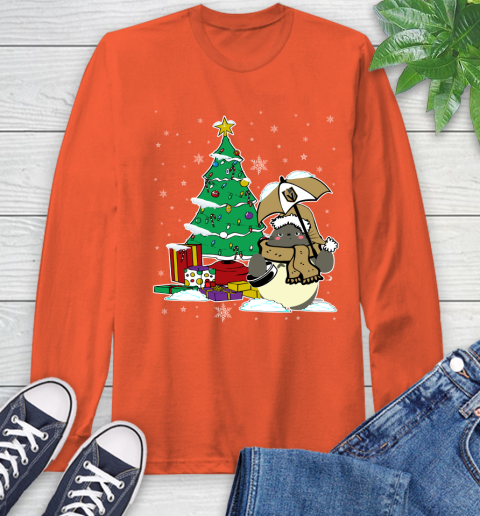 Vegas Golden Knights NHL Hockey Cute Tonari No Totoro Christmas Sports Long Sleeve T-Shirt 4