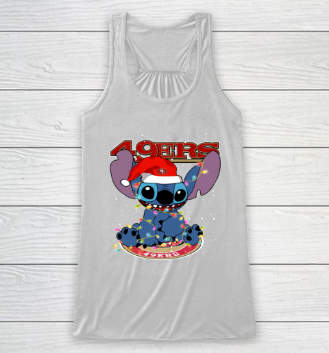 San Francisco 49ers NFL Football noel stitch Christmas Racerback Tank