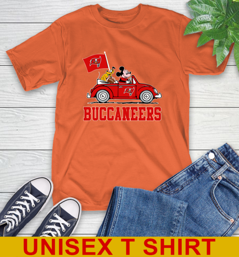 NFL Football Tampa Bay Buccaneers Pluto Mickey Driving Disney Shirt T-Shirt 5