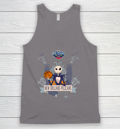 NBA New Orleans Pelicans Basketball Jack Skellington Halloween Tank Top 6
