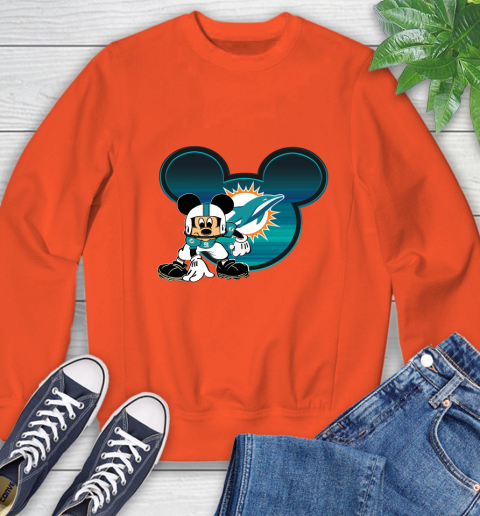 NFL Miami Dolphins Mickey Mouse Disney Football T Shirt Sweatshirt 4