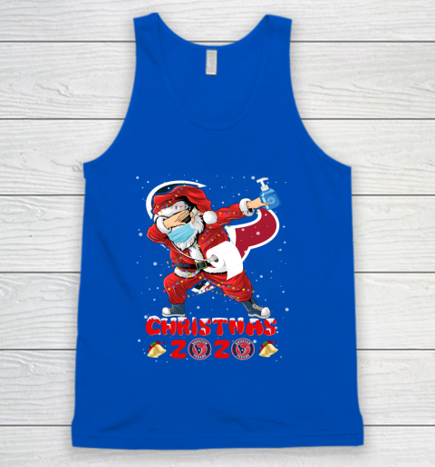 Houston Texans Funny Santa Claus Dabbing Christmas 2020 NFL Tank Top 4