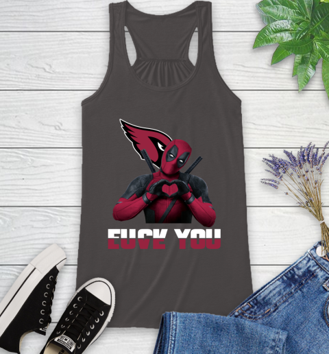 NHL Arizona Cardinals Deadpool Love You Fuck You Football Sports Racerback Tank 11