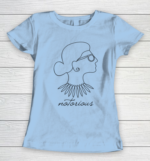 Notorious RBG Ruth Bader Ginsburg Profile Line Drawing Women's T-Shirt 4