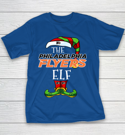 Philadelphia Flyers Christmas ELF Funny NHL Youth T-Shirt 6