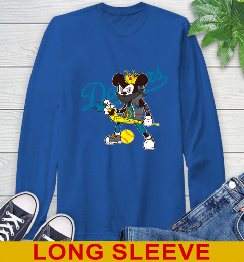 Los Angeles Dodgers MLB Baseball Mickey Peace Sign Sports Long Sleeve T-Shirt 9
