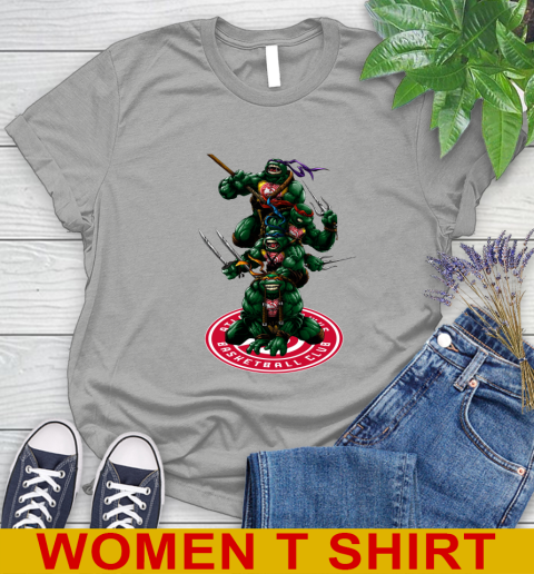 NBA Basketball Atlanta Hawks Teenage Mutant Ninja Turtles Shirt Women's T-Shirt 11