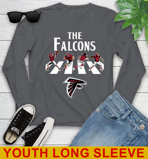 NFL Football Atlanta Falcons The Beatles Rock Band Shirt Youth Long Sleeve 9