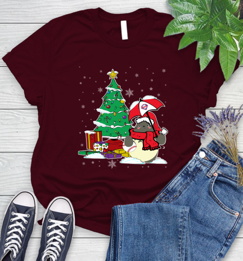 Philadelphia Phillies MLB Baseball Cute Tonari No Totoro Christmas Sports Women's T-Shirt 7