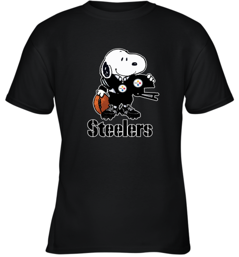 Snoopy A Strong And Proud Pittsburgh Steelers Player NFL Youth T-Shirt