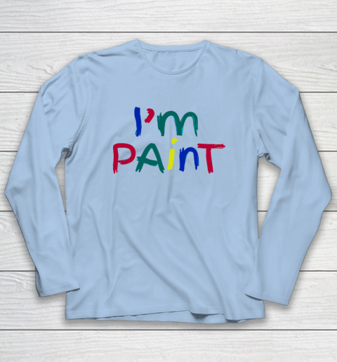 I Heart Love To Finger Paint Couple Valentine I'm Paint Long Sleeve T-Shirt 5