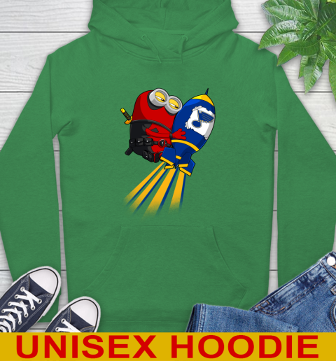 NHL Hockey St.Louis Blues Deadpool Minion Marvel Shirt Hoodie 8