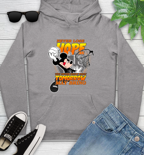 Brooklyn Nets NBA Basketball Mickey Disney Never Lose Hope Youth Hoodie 6
