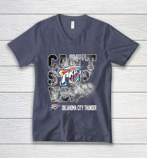 NBA Oklahoma City Thunder Basketball Can't Stop Vs V-Neck T-Shirt 7