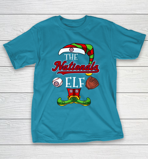 Washington Nationals Christmas ELF Funny MLB T-Shirt 7