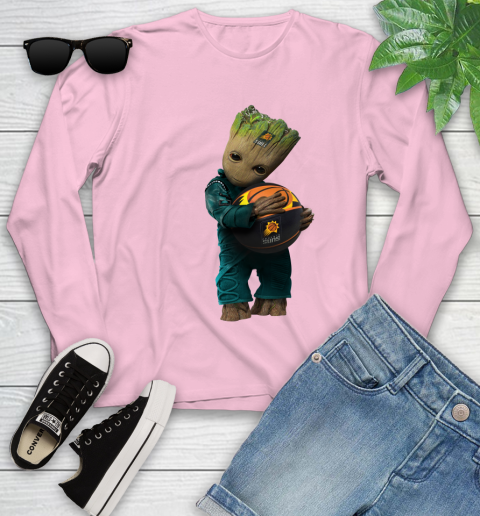 NBA Groot Guardians Of The Galaxy Basketball Sports Phoenix Suns Youth Long Sleeve 10