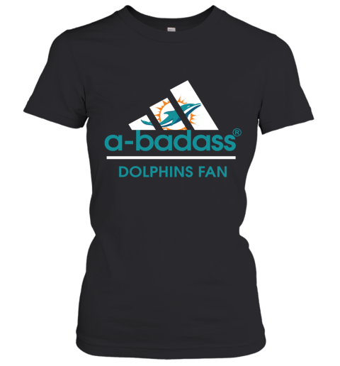 A Badass Miami Dolphins Mashup Adidas NFL Women's T-Shirt