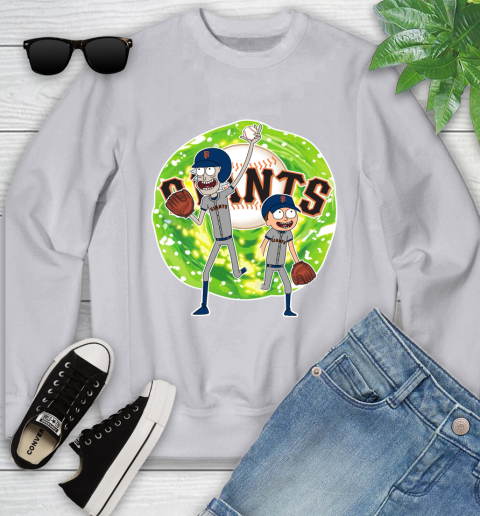 MLB San Francisco Giants Rick And Morty Baseball Sports Youth Sweatshirt 4