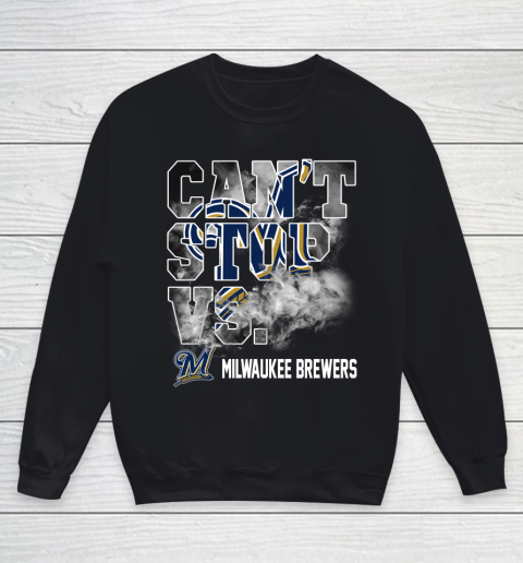 MLB Milwaukee Brewers Baseball Can't Stop Vs Brewers Youth Sweatshirt