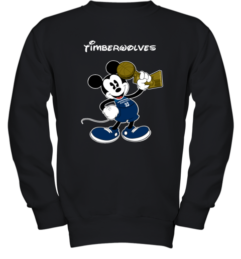Mickey Minnesota Timberwolves Youth Sweatshirt