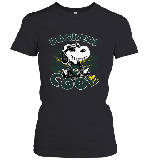Green Bay Packers Snoopy Joe Cool We're Awesome Women's T-Shirt