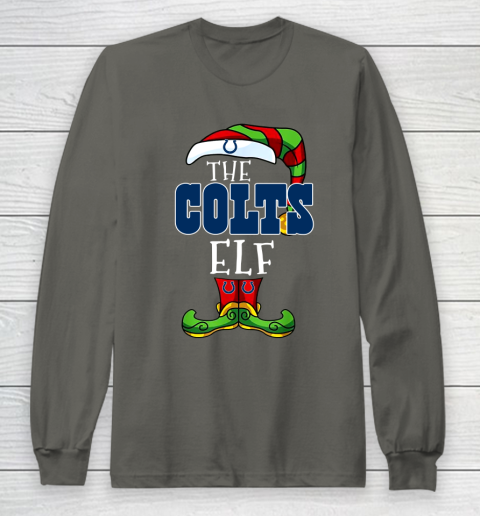 Indianapolis Colts Christmas ELF Funny NFL Long Sleeve T-Shirt 5