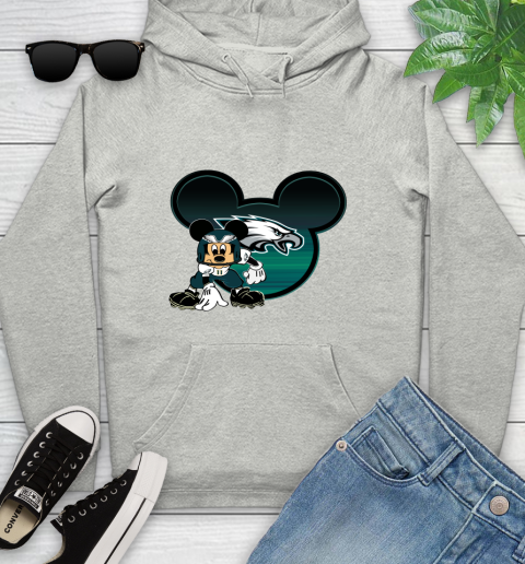 NFL Philadelphia Eagles Mickey Mouse Disney Football T Shirt Youth Hoodie