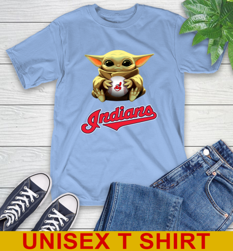 MLB Baseball Cleveland Indians Star Wars Baby Yoda Shirt 11