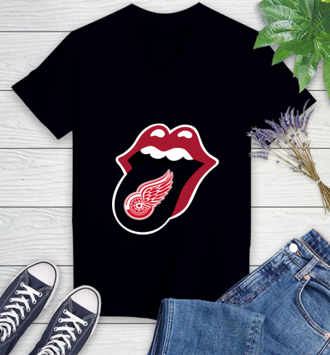 Detroit Red Wings NHL Hockey Lips I Root For My Team Adoring Fan 78