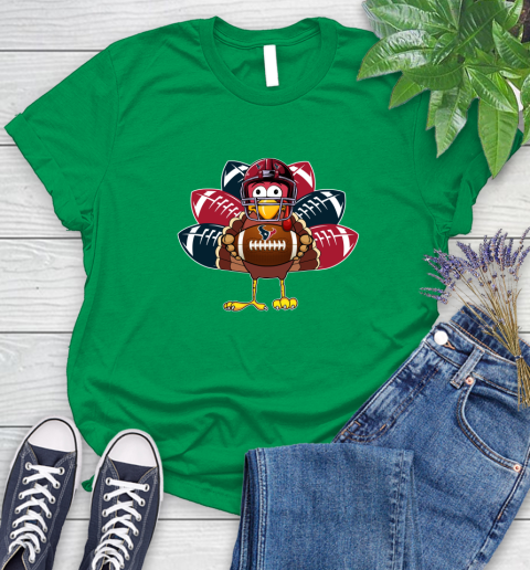 Houston Texans Turkey Thanksgiving Day Women's T-Shirt 6