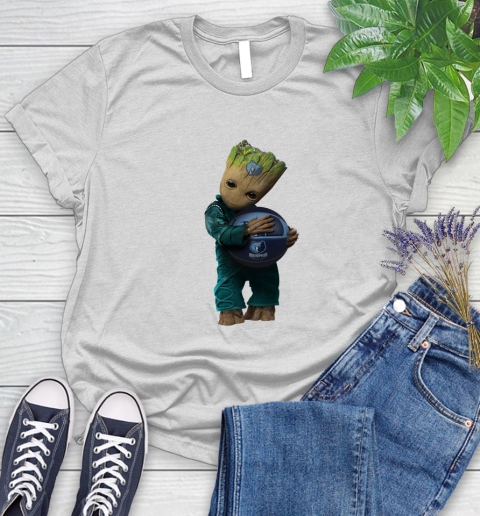 NBA Groot Guardians Of The Galaxy Basketball Sports Memphis Grizzlies Women's T-Shirt