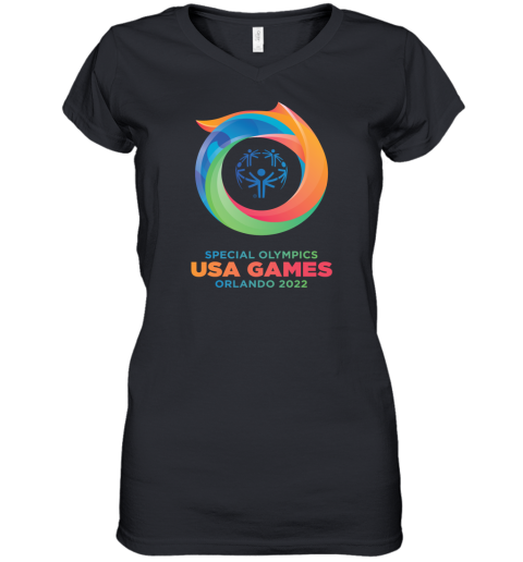 2022 Special Olympics Usa Games Women's V-Neck T-Shirt