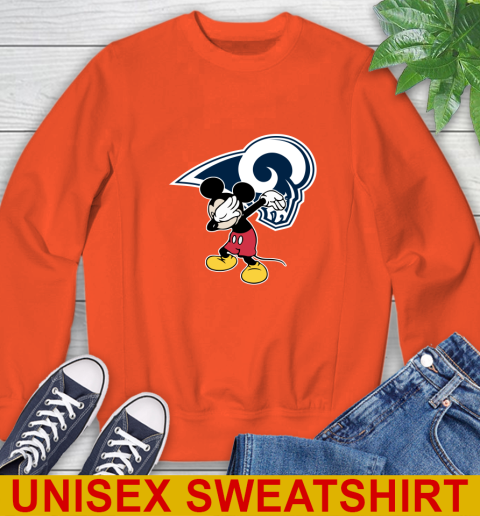 Los Angeles Rams NFL Football Dabbing Mickey Disney Sports Sweatshirt 4