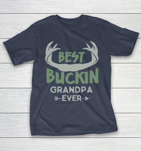 Grandpa Funny Gift Apparel  Deer Hunting Bucking Grandpa T-Shirt 3