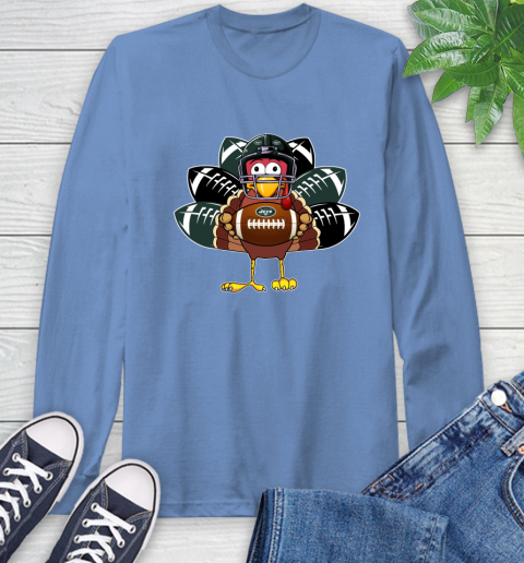 New York Jets Turkey Thanksgiving Day Long Sleeve T-Shirt 11