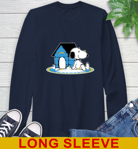 NFL Football Los Angeles Chargers Snoopy The Peanuts Movie Shirt Long Sleeve T-Shirt 4