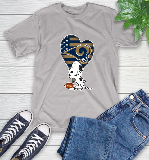 Los Angeles Rams NFL Football The Peanuts Movie Adorable Snoopy T-Shirt 12