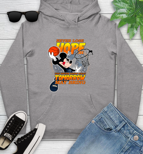 Minnesota Timberwolves NBA Basketball Mickey Disney Never Lose Hope Youth Hoodie 6