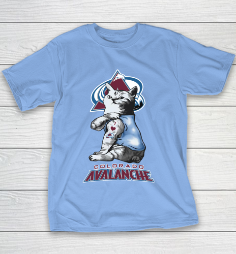 NHL My Cat Loves Colorado Avalanche Hockey Youth T-Shirt 8