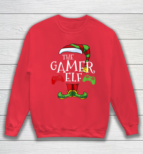 Gamer Elf Family Matching Christmas Funny Gaming Pajama Sweatshirt 7