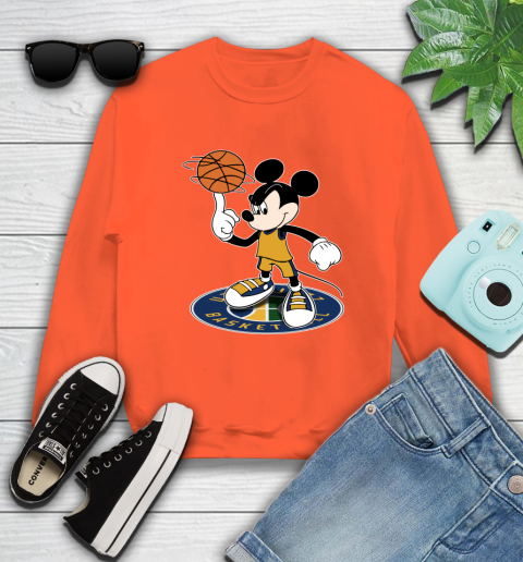 NBA Basketball Utah Jazz Cheerful Mickey Disney Shirt Sweatshirt 4