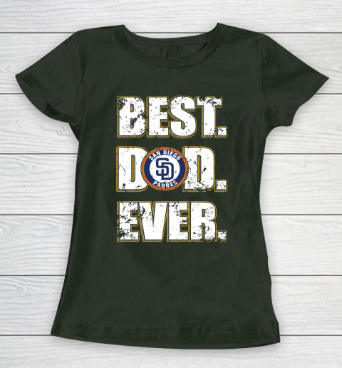 MLB San Diego Padres Baseball Best Dad Ever Family Shirt Women's T-Shirt 4