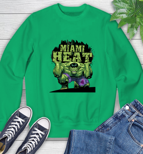 Miami Heat NBA Basketball Incredible Hulk Marvel Avengers Sports Sweatshirt 6