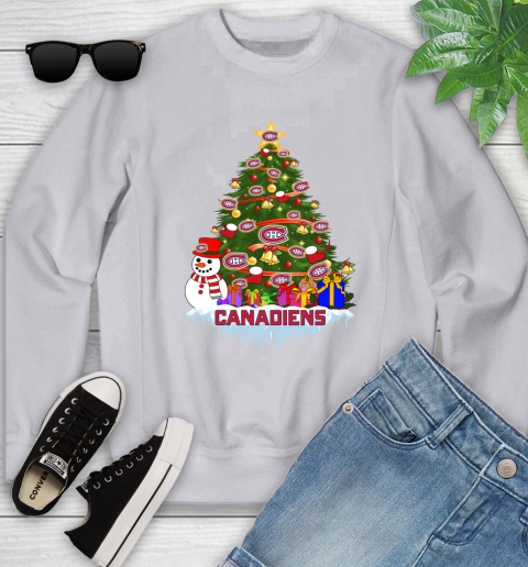 Montreal Canadiens Merry Christmas NHL Hockey Sports Youth Sweatshirt 4