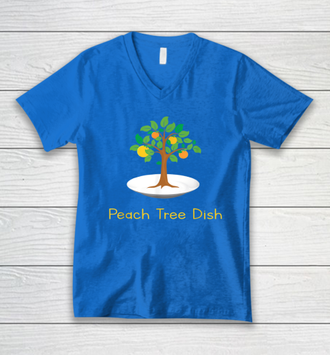 Peach Tree Dish Sarcastic Witty Humor Petri Dish V-Neck T-Shirt 4