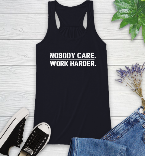 Lamar Jackson Nobody Cares Work Harder Racerback Tank 9