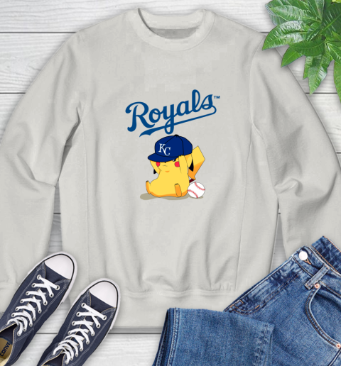 MLB Pikachu Baseball Sports Kansas City Royals Sweatshirt 12